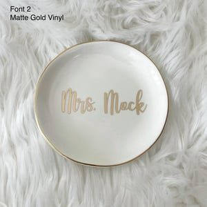 Personalized Jewelry Dish | Custom Ring Dish | Wedding Ring Holder | Anniversary, Birthday, Engagement Gift for Her immagine 11