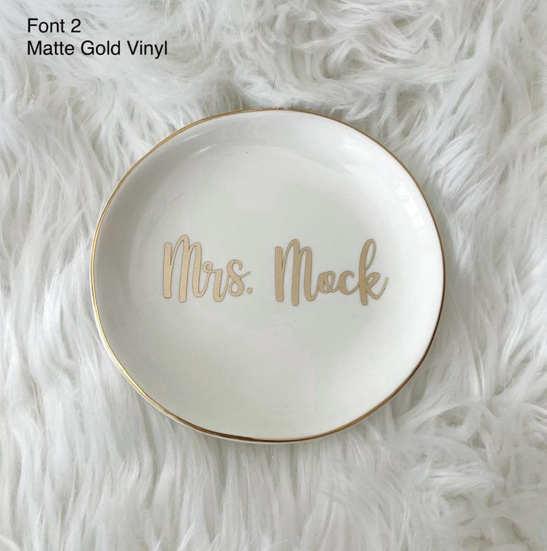 Personalized Jewelry Dish | Custom Ring Dish | Wedding Ring Holder | Anniversary, Birthday, Engagement Gift for Her immagine 11