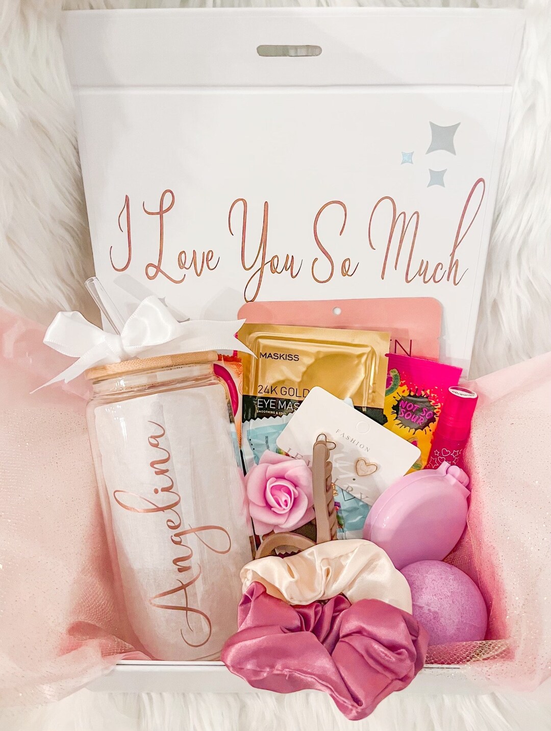 Personalized Gift Box for Teen, Girl, Her, Friend, Custom Birthday Gift for Teen, Girl, Her