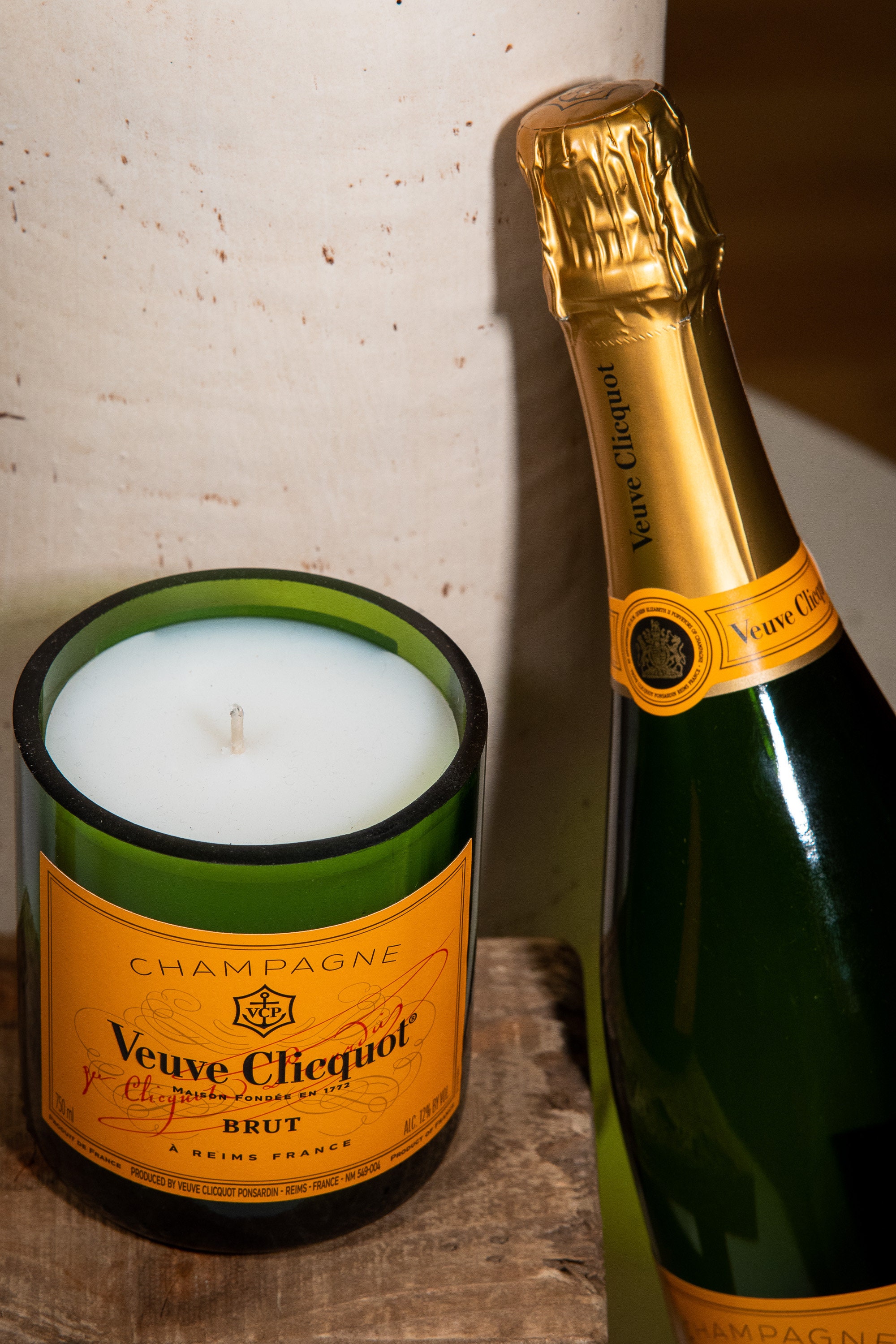 10oz Veuve Clicquot Natural Coconut Soy Candle in Repurposed Etsy