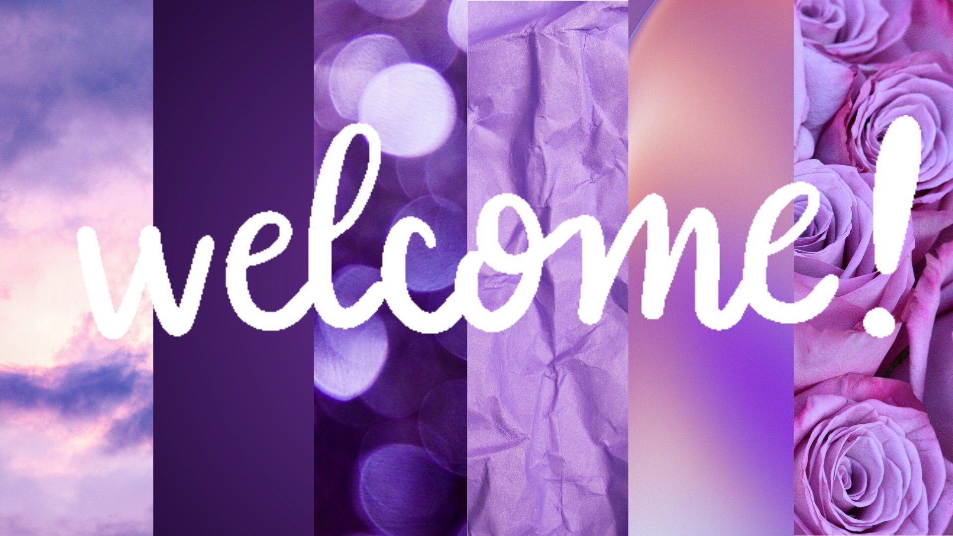 3 Different Shades of Purple Welcome Computer Screensavers - Etsy