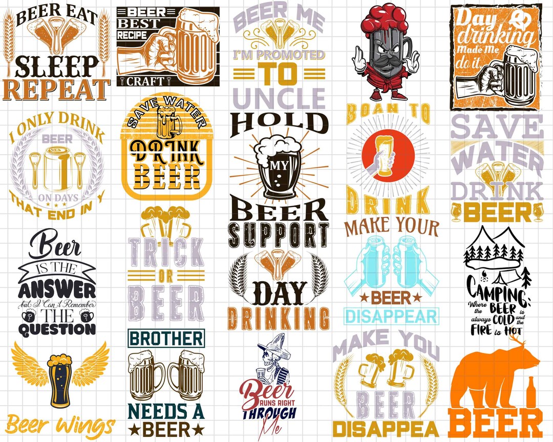 Beer Svg Bundle Beer Dad Svg Beer Shirt Svg Drinking Svg Etsy