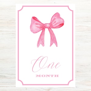 Cartes Baby Milestone | Cadeau de douche de bébé | Cartes Baby Girl Milestone | La première année de bébé | Bébé