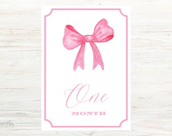 Baby Milestone Cards | Baby Shower Gift | Baby Girl Milestone Cards | Baby's First Year | Baby Girl