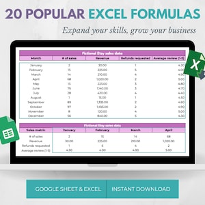 Virtually Free Microsoft Excel & Google Sheets Formulas