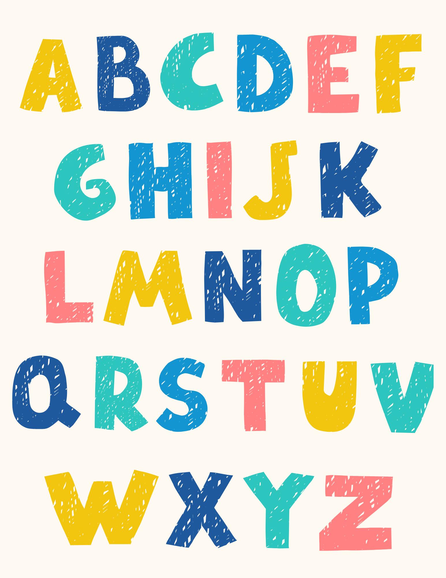 Alphabet Poster - Etsy
