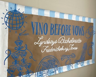 Personalized Hand-Painted Birthday Banner | Custom Party Decor, Balloons, Flowers