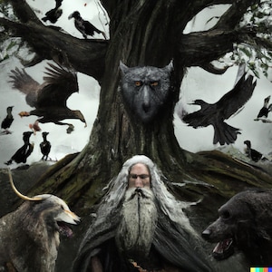 Digital Art - Nordic Mythology - Odin