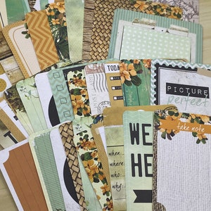 journal cards - beach, travel, holiday theme - 6" x 4" & 3" x 4" cards - scrapbooking - cardmaking - crafts - junk journal - travel journal