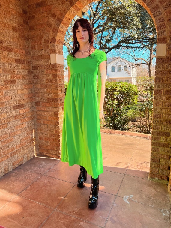 green slime dress Siren Dress in Slime Queen Green XS