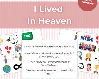 I Lived In Heaven: LDS Primary Singing Time Flip Chart (Digital Download)
