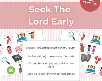 Seek The Lord Early: LDS Primary Singing Time Flip Chart (Digital Download)