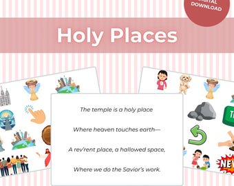 Holy Places: LDS Primary Singing Time Flip Chart (Digital Download)