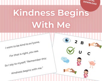 Kindness Begins With Me: LDS Primary Singing Time Flip Chart (Digital Download)