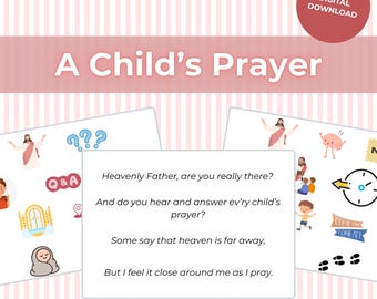 A Child's Prayer: LDS Primary Singing Time Flip Chart (Digital Download)
