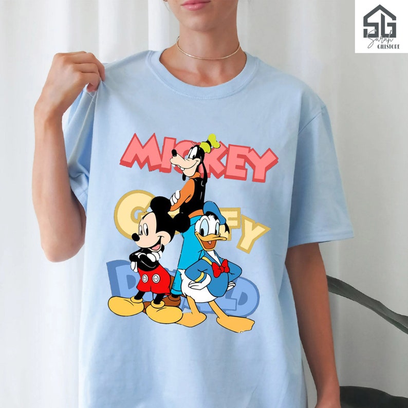 Disney Mickey Mouse Donald Duck Goofy Cool Friends T-shirt - Etsy