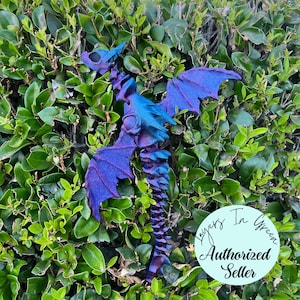 Articulated Death Wish Spirit - 3d Printed - Flexi Dragon - Layers in Green