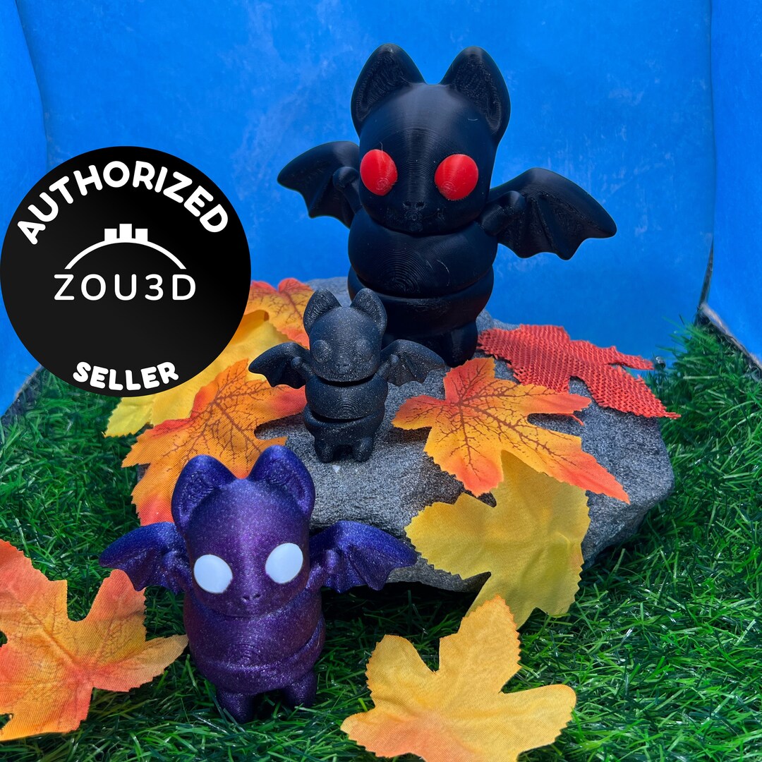 Tiny Articulated Bat 3d Printed Bat - Etsy