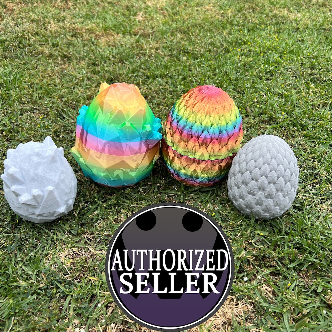 Dragon Egg Crystal Dragon Egg or Dragon Scale Dragon Egg Open 3dprinted