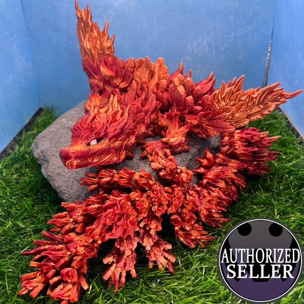 Articulated Phoenix Dragon - 3d Printed Flexi Dragon