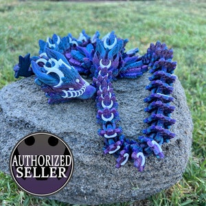 Articulated Lunar Dragon - 3d printed Dragon - Flexi