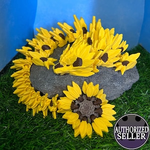 Dragón Girasol Articulado - Dragón Fidget Impreso en 3D