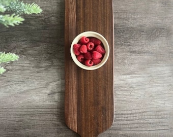 Large Walnut kitchen serving tray/charcuterie cheese board, gift for him, gift for her, custom handmade 22 inches long