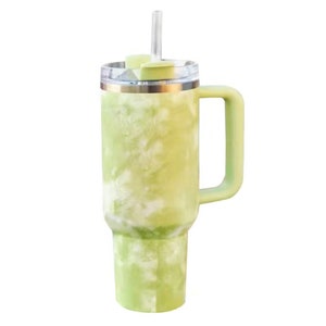 Stanley Style Quencher Stainless Steel Vacuum Insulated 40 oz Tumbler with Handle and Lid with Straw for Water, Iced Tea or Coffee
