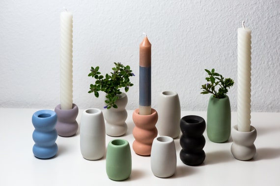 2&quot;-3&quot; Concrete Candle Holder / Small Vase