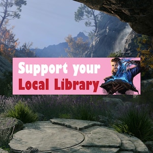Gale BG3, Gale Dekarios, Local Library Support, Baldur's Gate 3, Library Sticker, BG3 Sticker