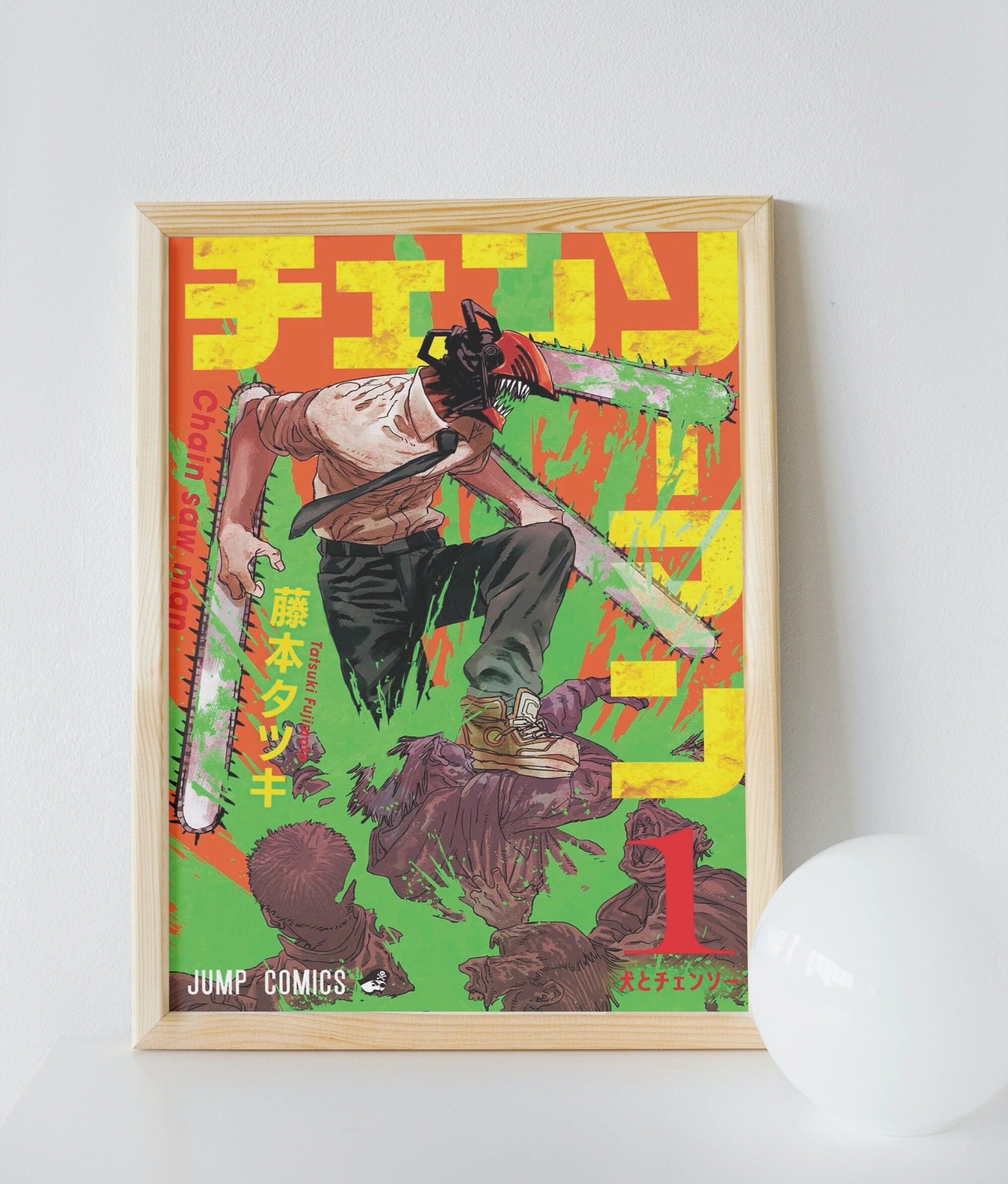 Power Chainsaw Man Manga Anime Poster Painting Wall Art Print Home