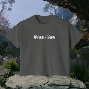 Bhaal Babe The Dark Urge Womens Soft Boxy Fit Baldurs Gate 3 Shirt