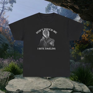 Don&#39;t Touch Me, DnD Unisex Shirt, Astarion Shirt, Baldurs Gate, Vampire Shirt, Cotton Graphic Tee, Dnd Gift, Game Gift