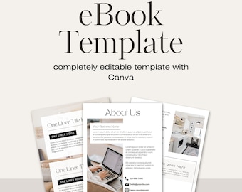 eBook-sjabloon, Canva-sjabloon, bewerkbaar eBook, hoofdmagneet, cursussjabloon, sjabloon voor cursusmaker, moderne werkmap, gidssjabloon
