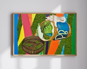 Colorful Peanut Butter Art Print, Out of Stock Series, 8" x 10" Print