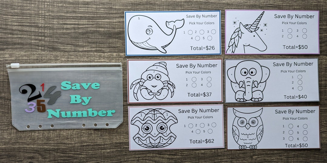 Save By Numbers .pdf Save by Number Envelope - Etsy
