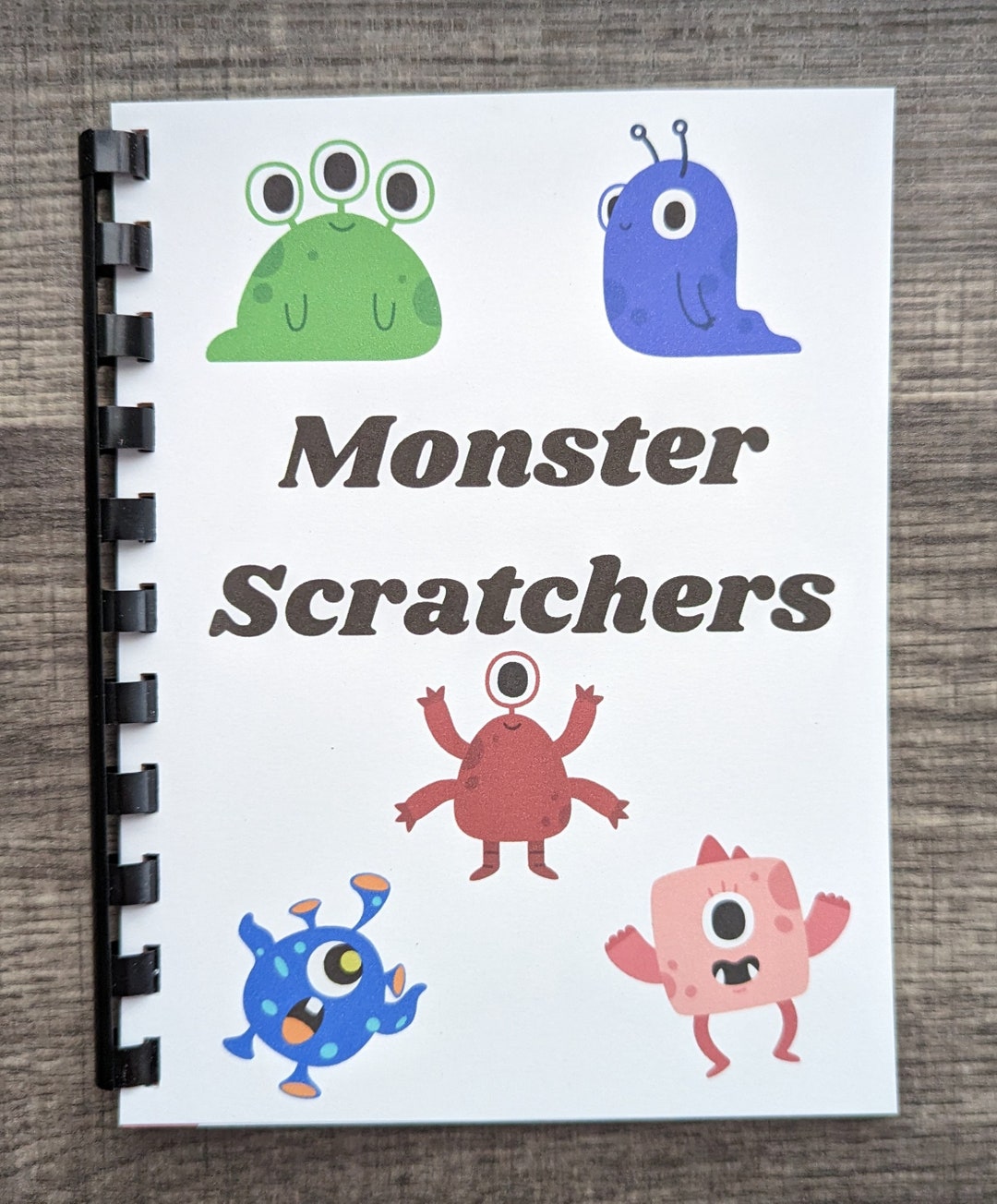 Monster Scratcher Savings Book Etsy