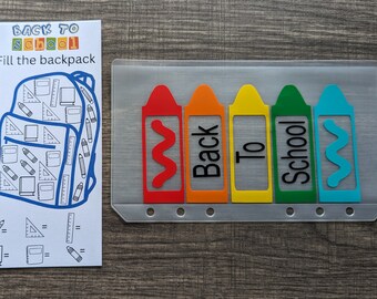 Back to School Savings Envelope