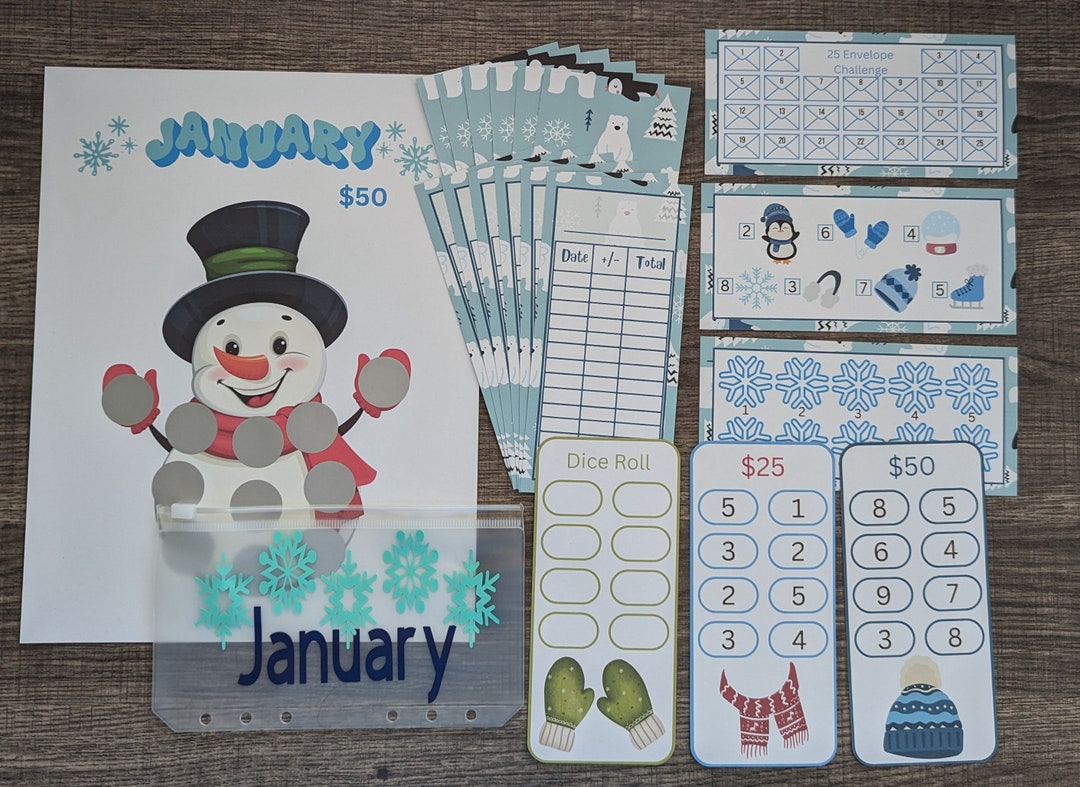 January Monthly Savings Kit - Etsy