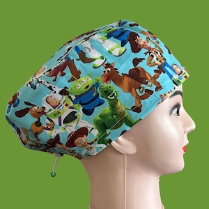 Friends for Life -Operating room scrub hat, Australian paediatric theatre cap, Vet nurse surgical dental skull cap, Ecofriendly & reusable