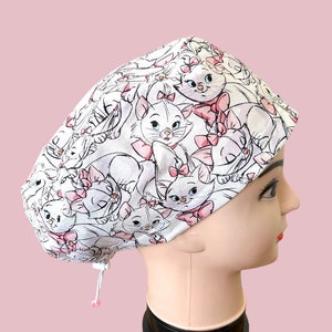 Marie - Operating room scrub hat, Australian paediatric theatre cap, Vet nurse surgical dental skull cap, ecofriendly, reusable & fun!