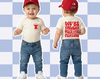 Fightins Body pour bébé Phillies de Philadelphie Body pour bébé Fan de baseball Cadeau pour une fête prénatale