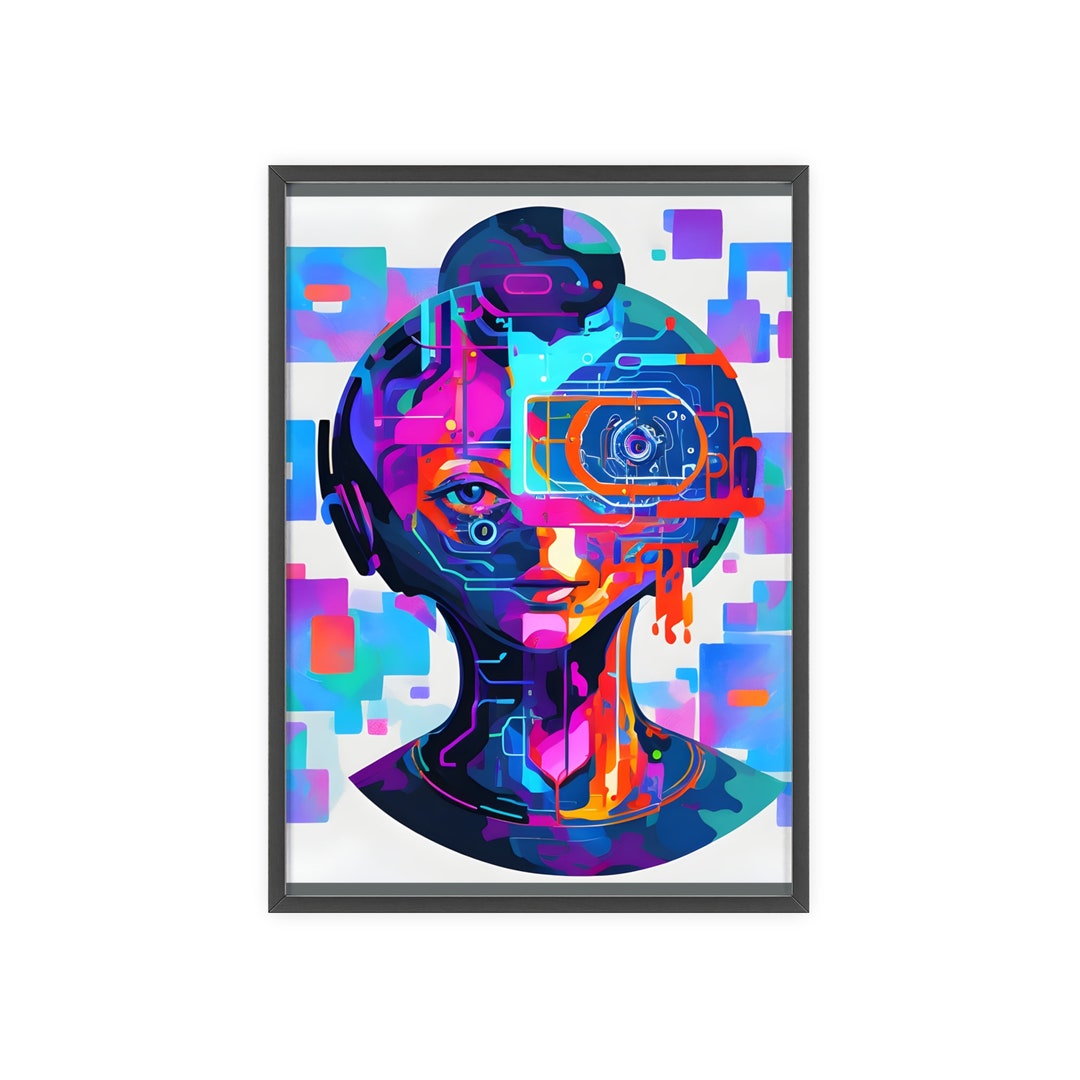 Abstract Art Wall Frame & Posters for Wall Art With Wooden Etsy