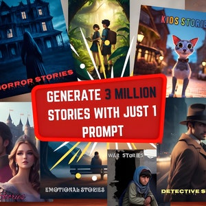 AI story generator create story Using Chat GPT Prompt For Millions Of Story Generation With Chat GPT ~100% Human Like