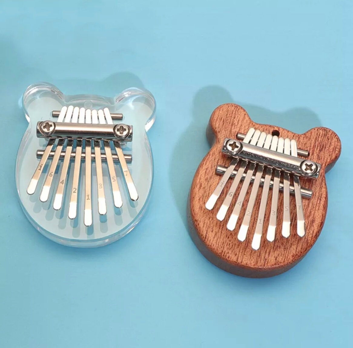 Mini Kalimba Thumb Piano Musical Instrument. 8 Key Instrument for