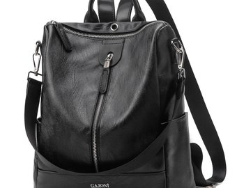Gajoni Backpack Purse for Women-Vegan Leather Fashion Backpack With Antitheft Pocket -Shoulder Bag Handbag-Travel Backpack Purse