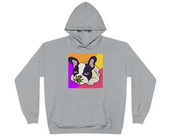 French Bulldog Cannabis Hoodie | weed hoodie | stoner hoodie | unisex hoodie | 420 hoodie