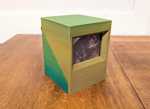 3D Printable Deck Box With Window - .STL File for 100-card TCG - Etsy 3D Printable Deck Box With Window - .STL File for 100-card TCG - Etsy