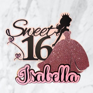 Sweet 16 Custom Cake Topper