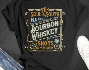 Kentucky Bourbon Whiskey T-Shirt – Soul of the South Graphic Tee